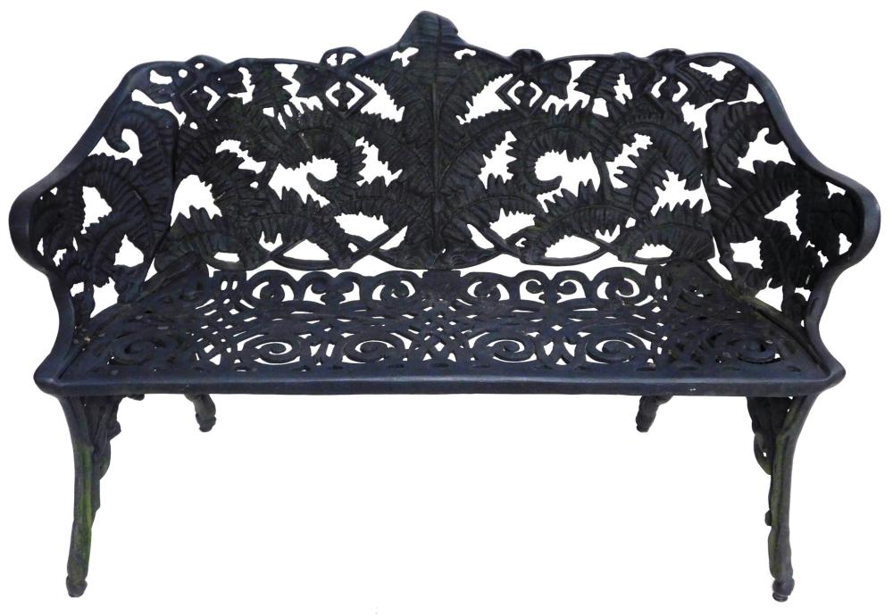 GARDEN: PATIO BENCH, 20TH C.,
