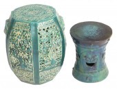 GARDEN: TWO STONEWARE GARDEN S