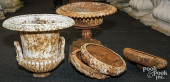 GARDEN URN PARTS<br>Cast iron