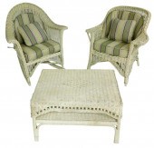 GARDEN: WICKER ROCKING ARMCHAI