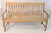 GARDENERS TEAK BENCH, HT. 36",