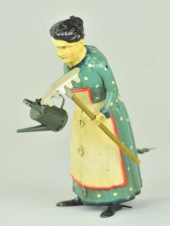 GARDENING LADY WITH RAKE Hand