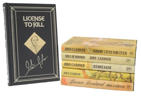 GARDNER  John. Ten books. Five