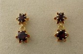 GARNET AND FOURTEEN KARAT GOLD