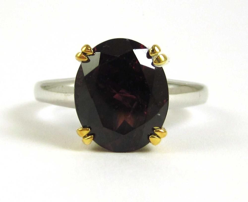 GARNET AND FOURTEEN KARAT GOLD