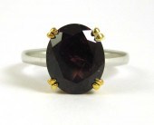 GARNET AND FOURTEEN KARAT GOLD