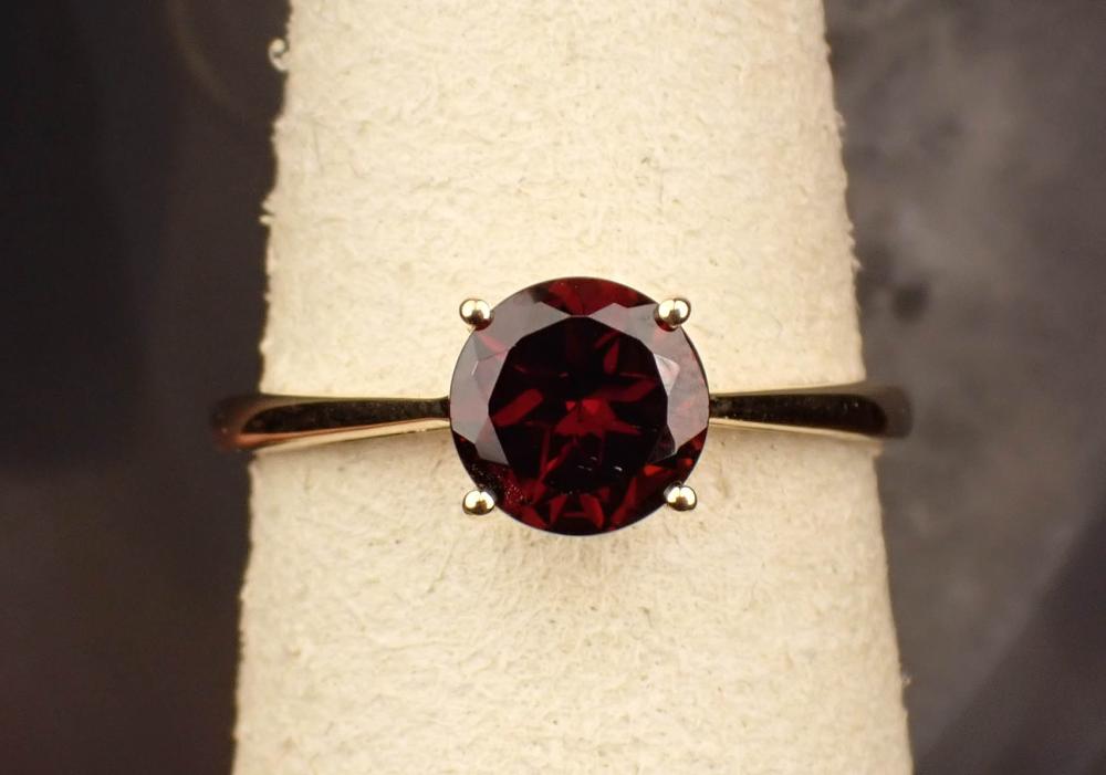 GARNET AND FOURTEEN KARAT GOLD