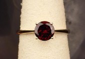 GARNET AND FOURTEEN KARAT GOLD