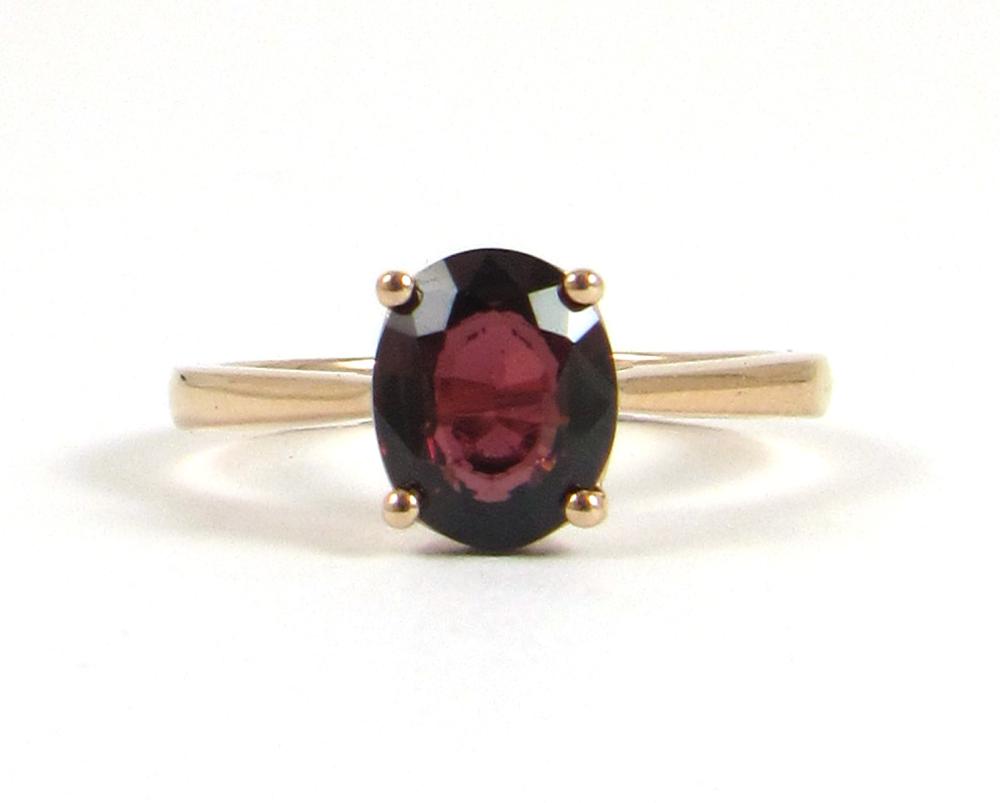 GARNET AND FOURTEEN KARAT ROSE GOLD
