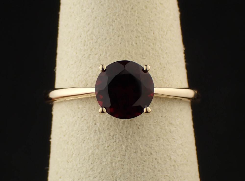 GARNET AND FOURTEEN KARAT YELLOW