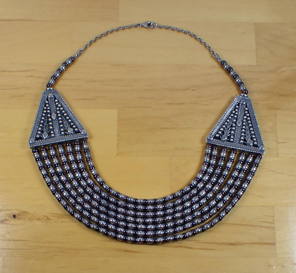 GARNET AND SILVER YEMENITE ETHNIC