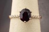 GARNET, DIAMOND AND FOURTEEN K