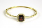 GARNET, DIAMOND AND FOURTEEN K
