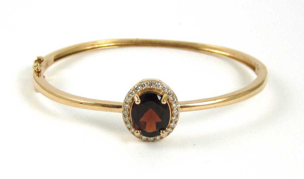 GARNET, DIAMOND AND ROSE GOLD