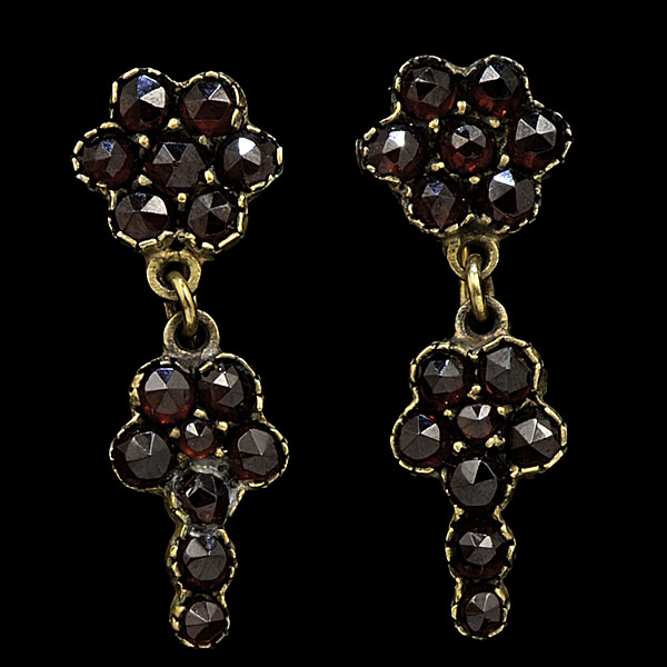 Garnet Earrings 14k gold filled