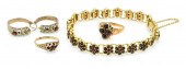 GARNET LOT (4) INCLUDES 9K, 10