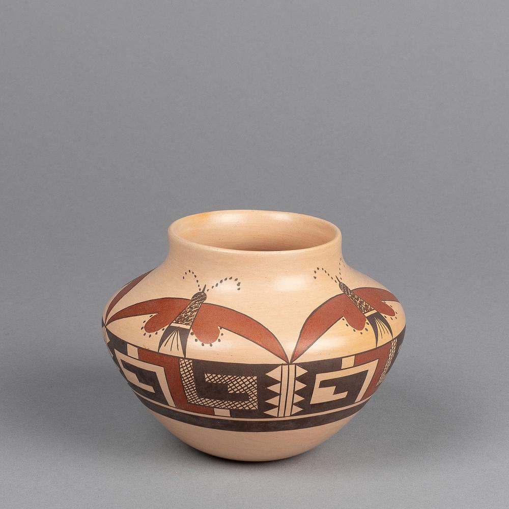 GARRETT MAHO, POLYCHROME JAR WITH