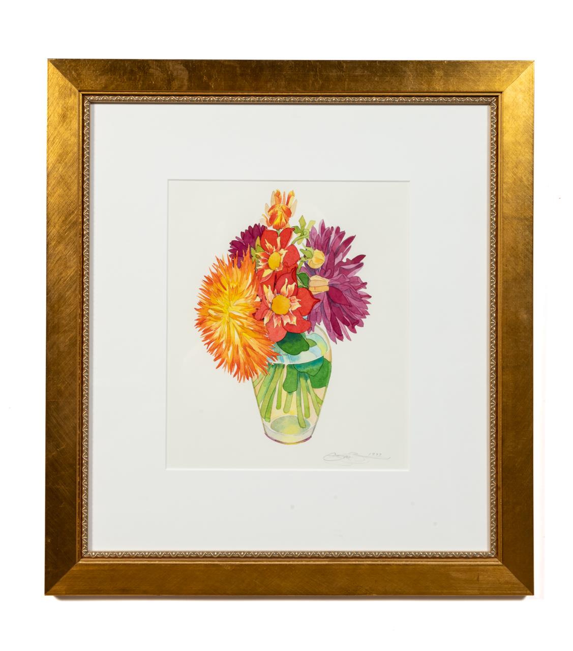 GARY BUKOVNIK "MIXED DAHLIAS IV"