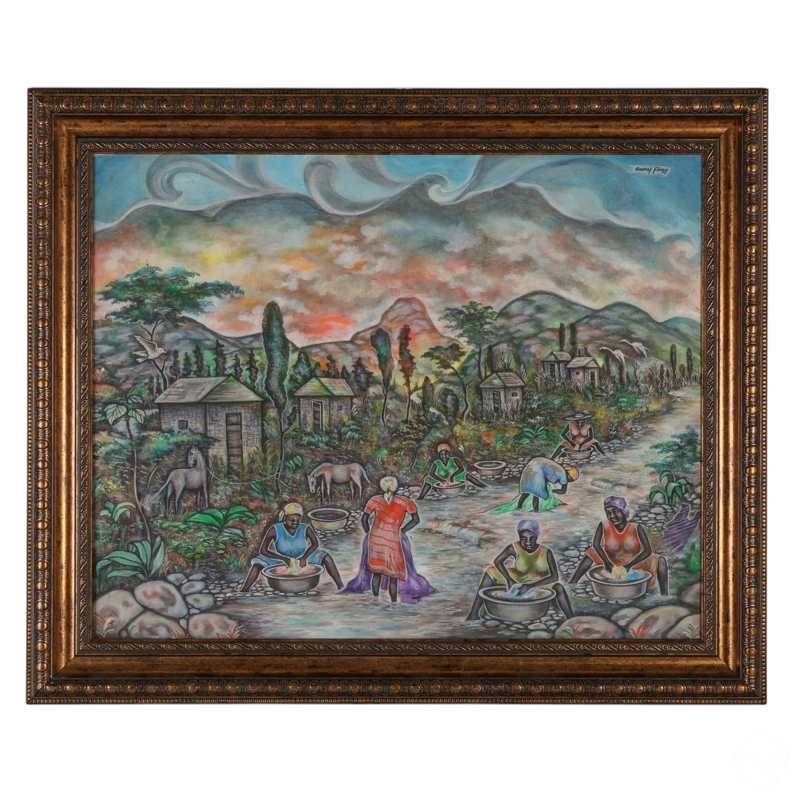 GARY FONG 20C HAITIAN FOLK ART
