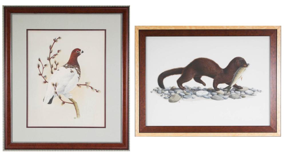 GARY LYON TWO WATERCOLORS AND