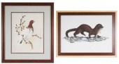 GARY LYON TWO WATERCOLORS AND