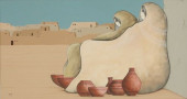 GARZA SOUTHWEST PAINTING PUEBL