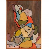 GASTON CHIASSAC, GOUACHE, 1961