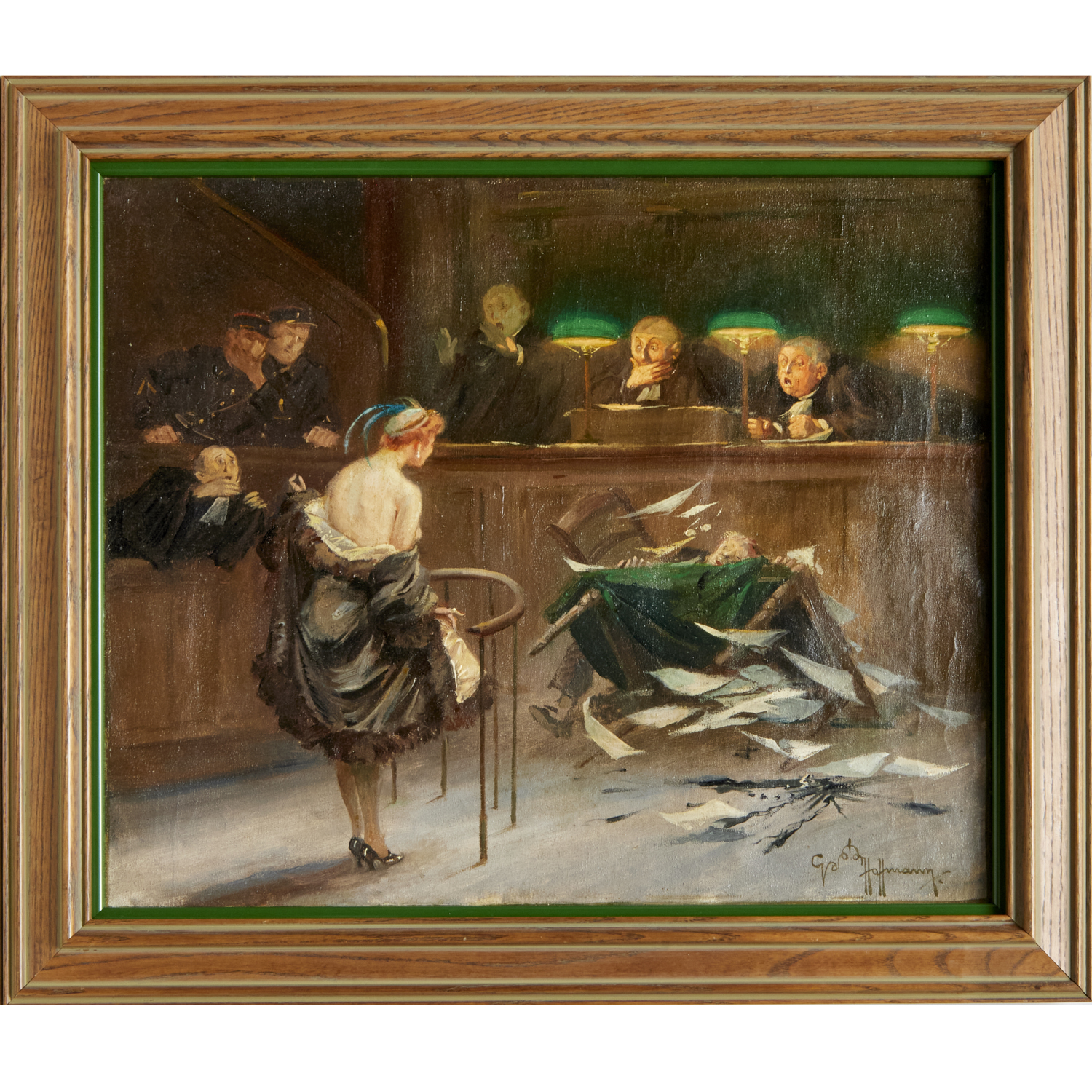 GASTON HOFFMANN, OIL ON CANVAS, C