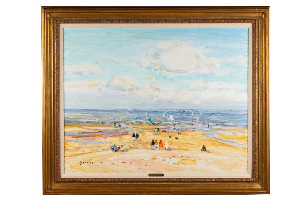 GASTON SEBIRE (1920 - 2001):" BEACH