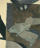 GATCH, Lee. Oil and Collage on