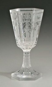 Gate Orrefors chalice, six tap