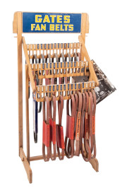 GATES FAN BELTS DISPLAY RACK<b