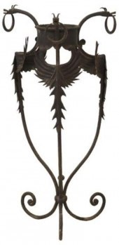 GAUDI STYLE WROUGHT IRON PLANT