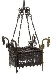 GAUDI STYLE WROUGHT IRON SINGL