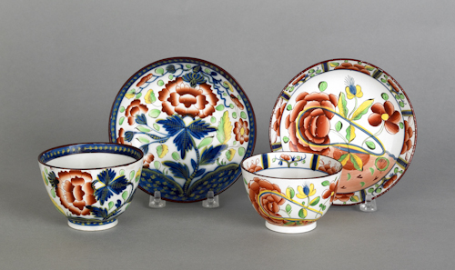 Gaudy Dutch carnation cup and