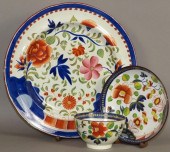 GAUDY DUTCH GROUPINGca. 1825;