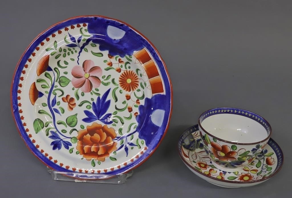 Gaudy Dutch Plate, 8"dia,
