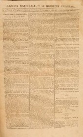 Gazette Nationale, 3 vols, fol
