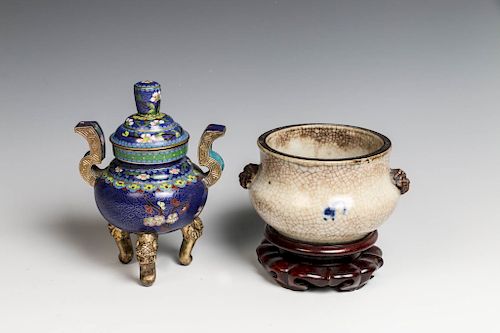 GE-TYPE AND CLOISONNE ENAMEL