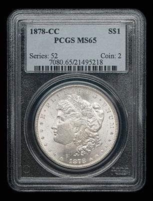 Gem BU 1878-CC Morgan silver