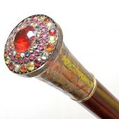 GEMSTONE DRESS CANE20th Centur