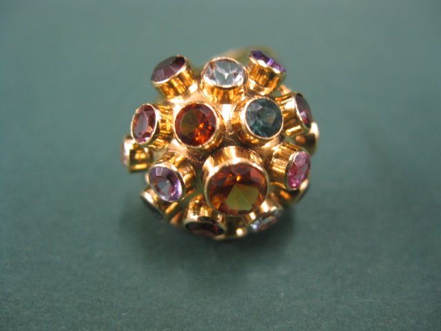 Gemstone ring 19 various gems in