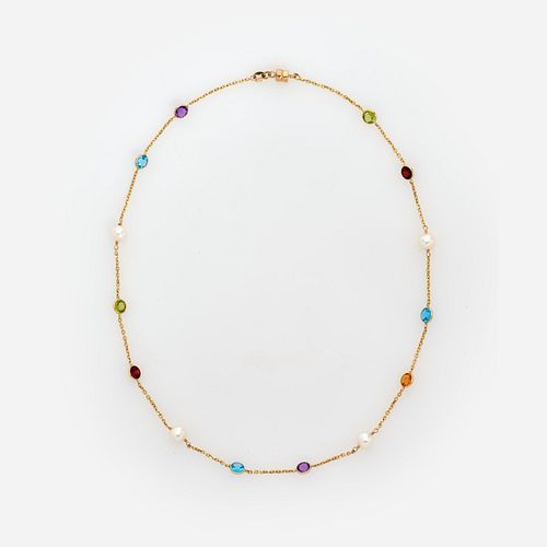 GEMSTONES BY THE YARD NECKLACE WITH
