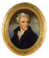 "GEN. JACKSON", OIL ON OVAL BO
