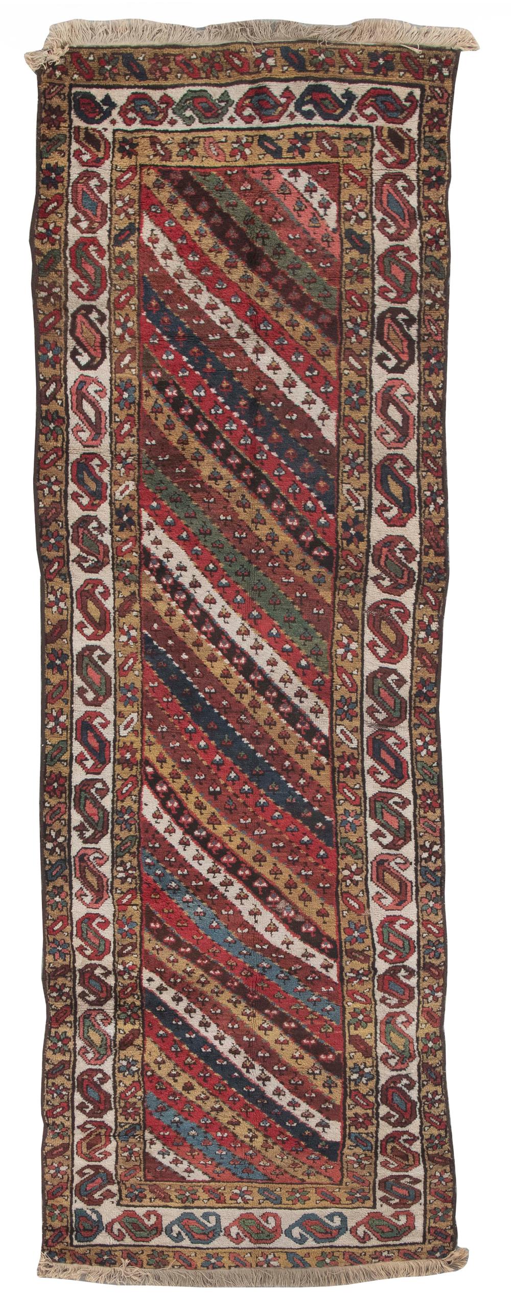 GENDJE CAUCASIAN RUG: 3’7” X 9’7”