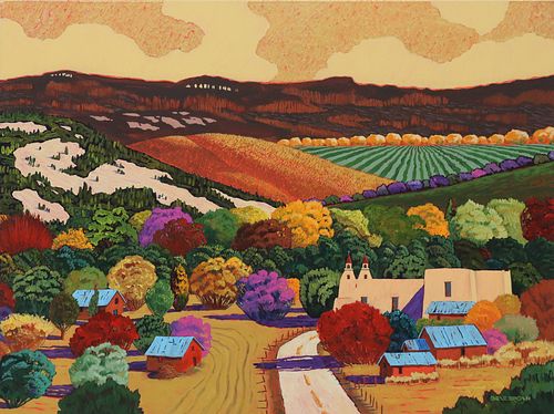 GENE BROWN (20TH C.) ACRYLIC