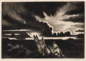 GENE KLOSS, RIDERS AT SUNDOWN,