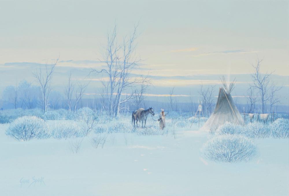 GENE SPECK (B. 1937), "THE HUNTER