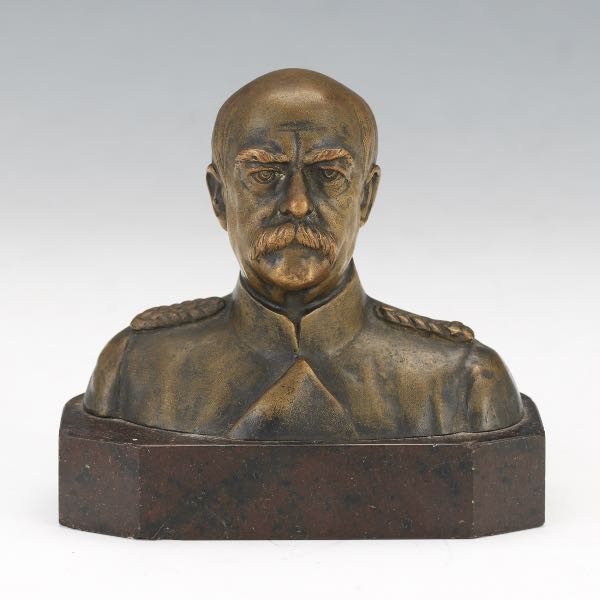 GENERAL FOCH BRONZE CABINET BUST 4"