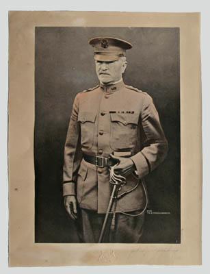 General John Pershing signed print,